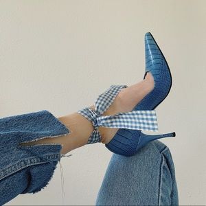 Stuart Wietzman ♡ beautiful sky blue heels